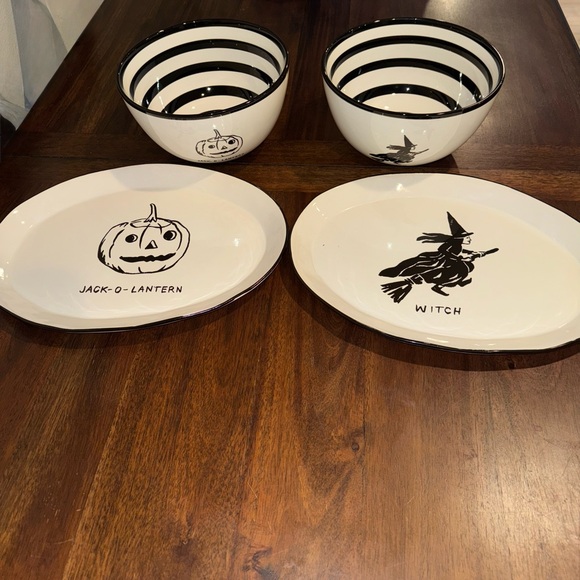 Halloween Molly Hatch Bowl & Plate Bundle (Witch & Jack-O-Lantern) - Picture 1 of 8